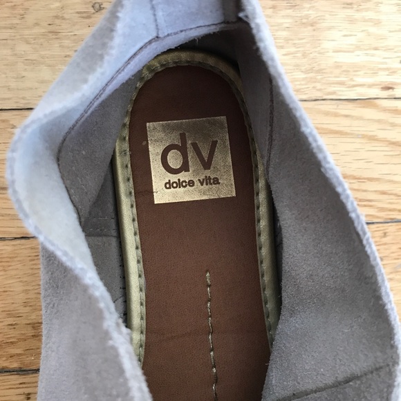 Suede DV lace up booties - Picture 6 of 8